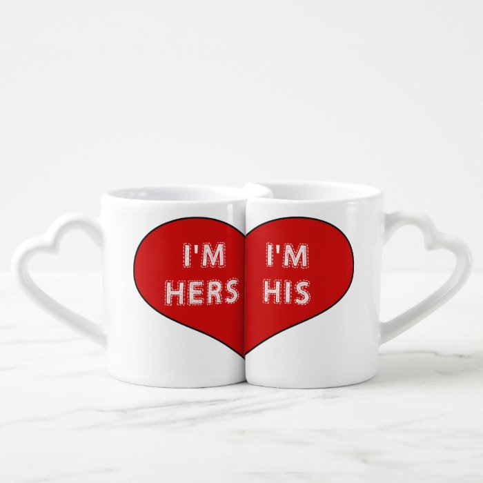 His and Hers Coffee Mug Set Lovers Mugs