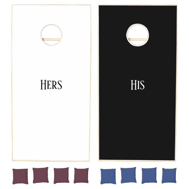 His and Hers Corn Hole Game (Set)