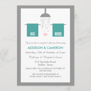His and Hers Couple's Shower Invitation