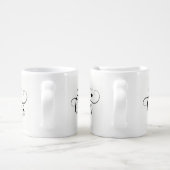 His and Hers | Elegant Typography and Heart Coffee Mug Set (Handle)
