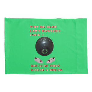 His And Hers Funny Lawn Bowls, Pillow Cases