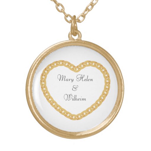 His and Hers Heart Necklace | Zazzle