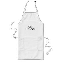 his and hers kitchen aprons