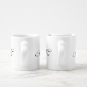 His and Hers Mr Mrs Typography Couples Love Mugs (Handle)