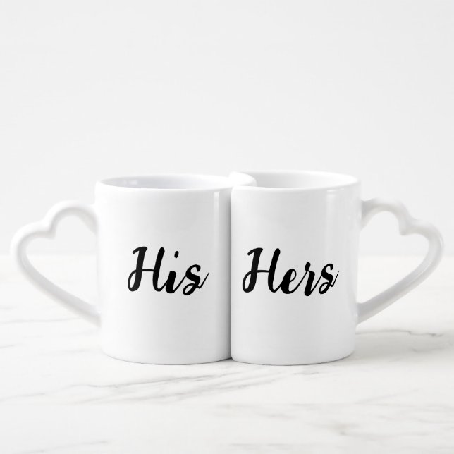 His and Hers mug set (Front Nesting)