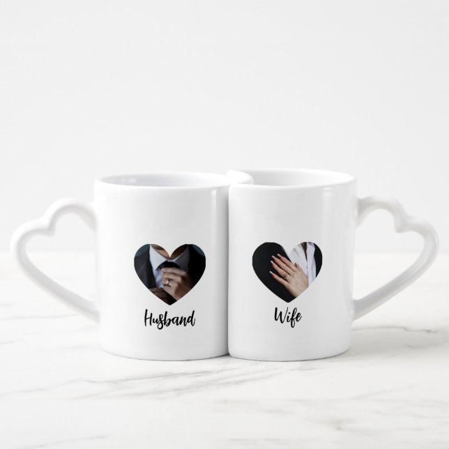 His and Hers Photo Mugs – Create Your Own Set (Front Nesting)