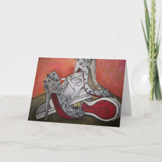 His and Hers Red Bottom shoes Card