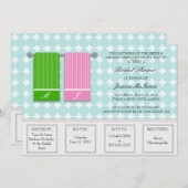 His and Hers Towels Modern Bridal Shower Invitation (Front/Back)