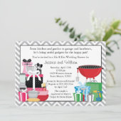 His and Hers Wedding Shower Invitation (Standing Front)