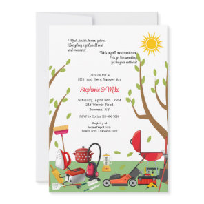 His and Hers Wedding Shower Invitation