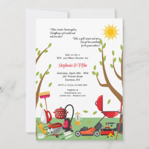 His and Hers Wedding Shower Invitation