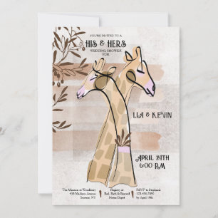 His and Hers Wedding Shower Invitations