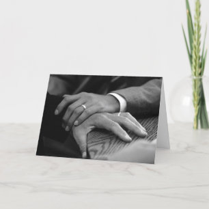 His and His Wedding Rings Card