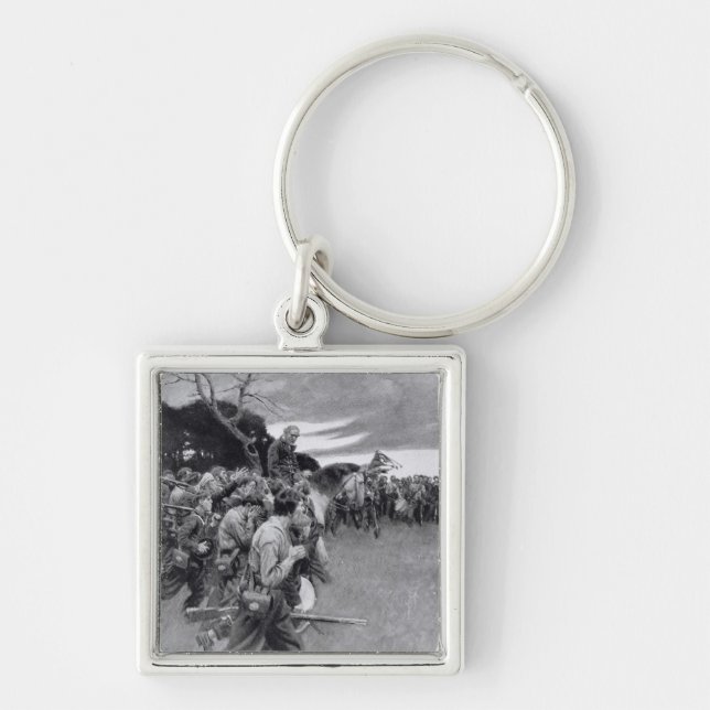 His army broke up weeping and sobbing' keychain (Front)