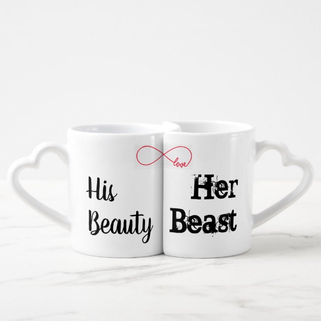 His Beauty  Her Beast Mugs (Front Nesting)