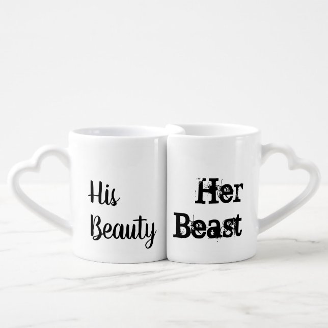 His Beauty  Her Beast Mugs (Front Nesting)