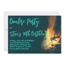 His Birthday Backyard Bonfire Party