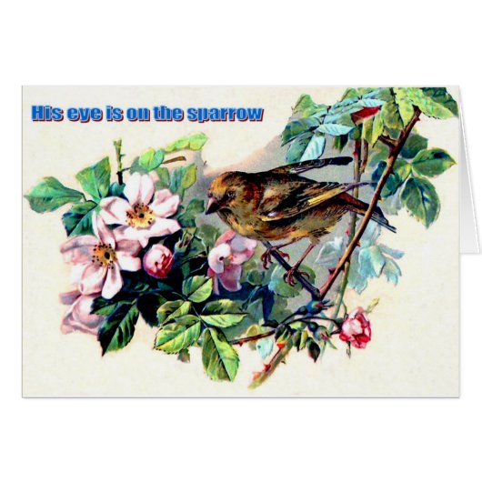 His eye is on the sparrow cards (Front Horizontal)