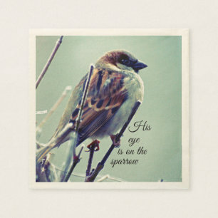 HIs eye is on the Sparrow Paper Napkins