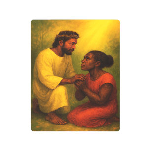 His Eyes, Her Hope Metal Wall Art