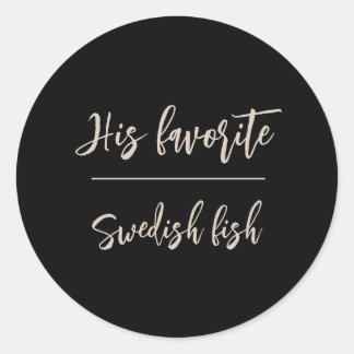 His Favorite Groom Candy Favor Wedding Stickers