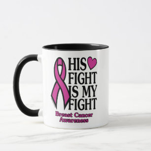 His Fight...Breast Cancer Mug