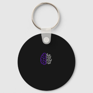 His Fight Is My Fight Epilepsy Awareness Seizure  Keychain