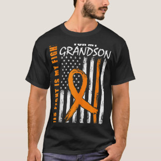 His Fight Is My Fight Grandson Leukemia Awareness  T-Shirt