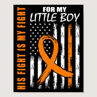 His Fight Is My Fight Little Boy Son Leukemia Awar Poster