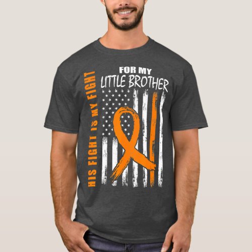 His Fight Is My Fight Little Brother Leukemia Awar T_Shirt