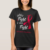 His Fight is Our Fight Brain Aneurysm Awareness T-Shirt