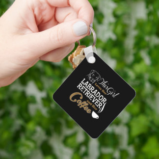his Girl Loves Her Labrador Retriever Keychain