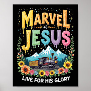 His Glory Junction Train True North Christian Camp Poster