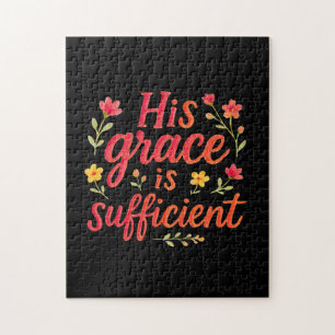His Grace is Sufficient Jigsaw Puzzle