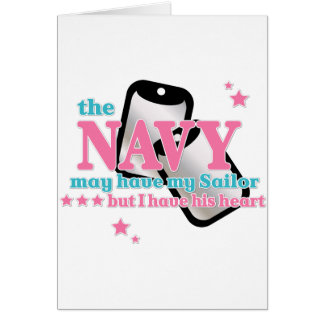 His heart Navy Cards