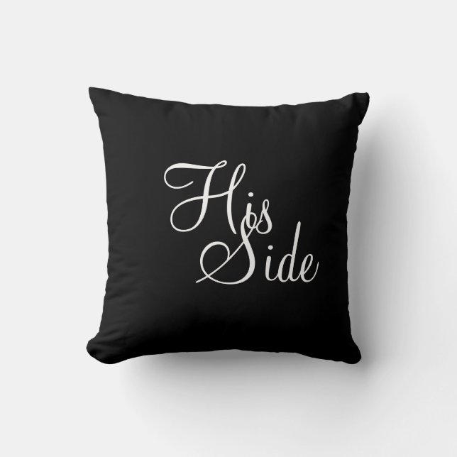 His & Her Brand Throw Pillows-Nicholas Nichole Pillow (Front)