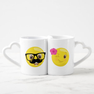 His & Her Emoji Coffee Mugs