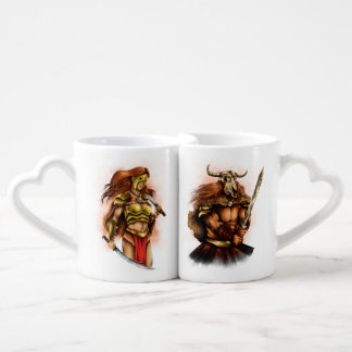 His & Her Fantasy King & Queen Mug Set