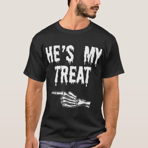 His Her Matching Halloween Costume Women Funny Cou T_Shirt