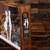 His & Hers Bottle Opener Set with Dual Shadow Box (Front Right)