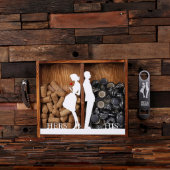 His & Hers Bottle Opener Set with Dual Shadow Box (Front)
