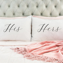 His, Hers Elegant Romantic Script