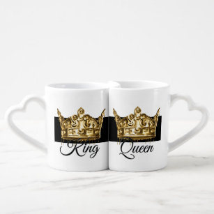 Gyztore - Tazas para parejas 'His Queen, Her King' en español su