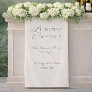 His & Hers Signature Drinks Menu Banner