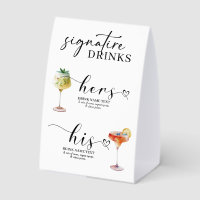 His & Hers Wedding Occasion Signature Drinks
