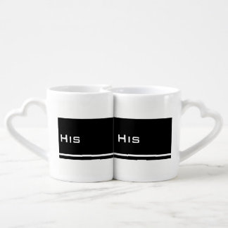 His & His (Black/White) Coffee Mug Set