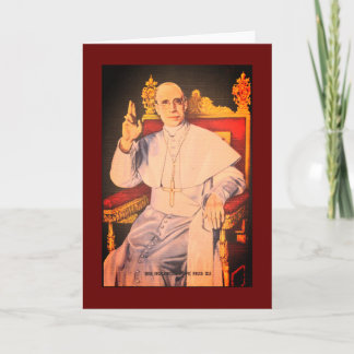 His Holiness Pope Pius XII - Catholic Church Card