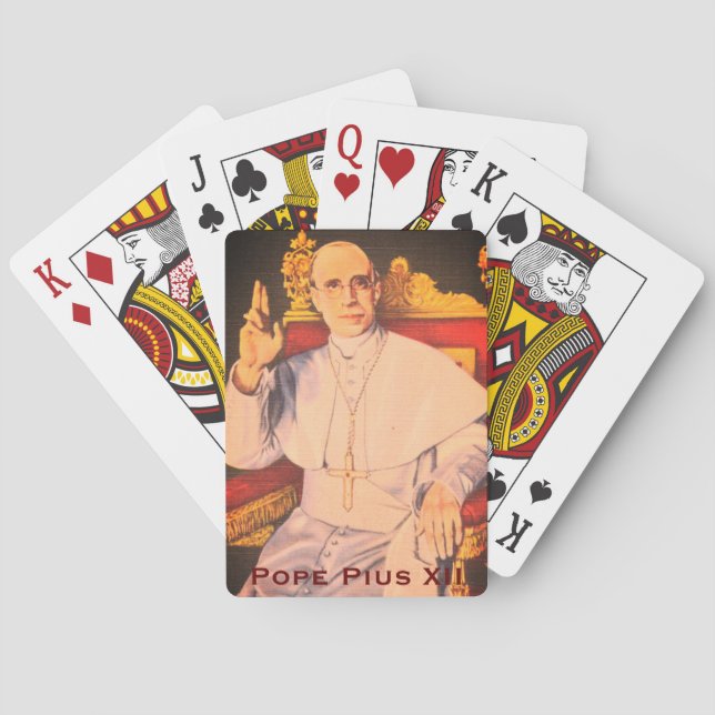 His Holiness Pope Pius XII - Catholic Church Poker Cards (Back)