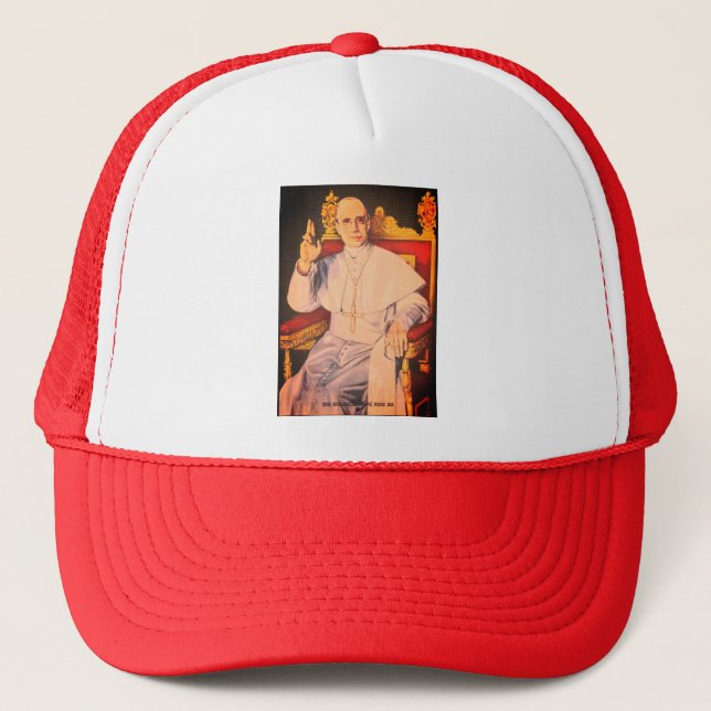 His Holiness Pope Pius XII - Catholic Church Trucker Hat (Front)