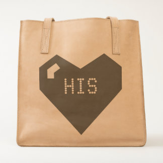 HIS Kawaii Cute Heart for Nerd Geeks Tote